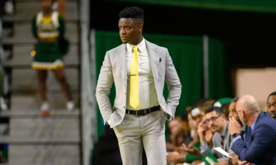 George Mason head coach Tony Skinn (photo via Rafael Suanes/George Mason)