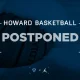 Howard basketball postponed (photo via Howard Athletics)